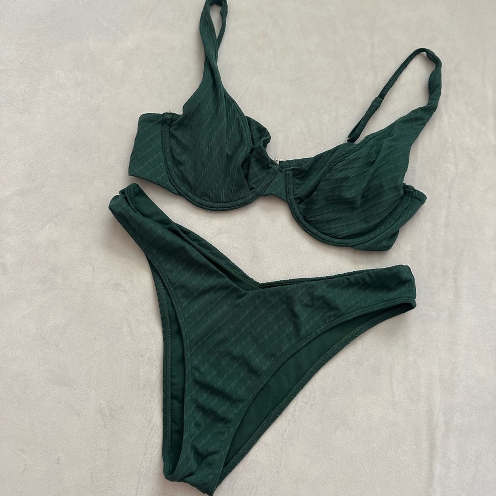 Abercrombie & Fitch Deep Green Bikini Set